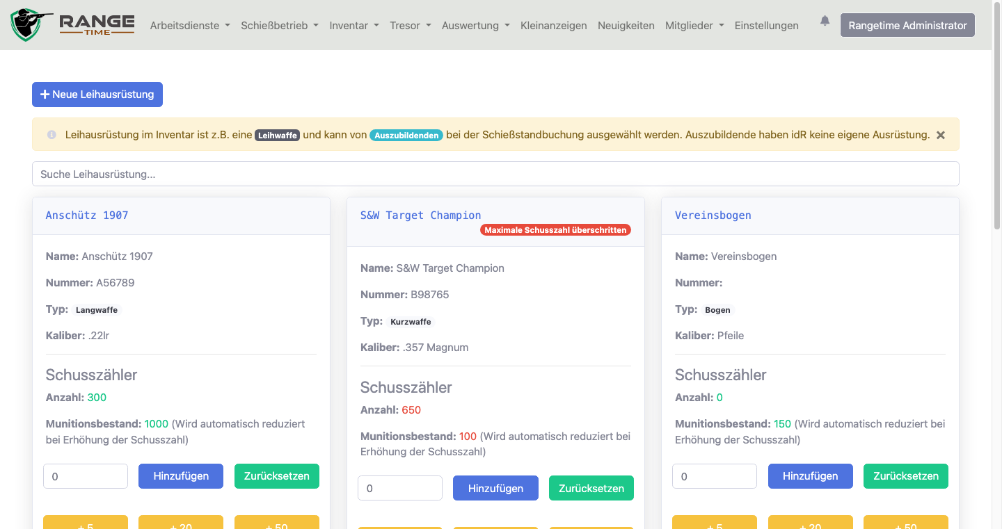 Inventarverwaltung kommerziell